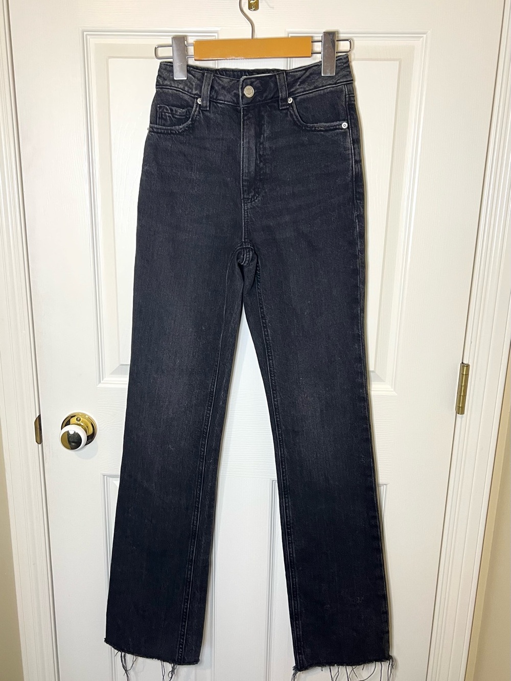 Dynamite Candice Washed Black High-Rise Jeans